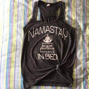 Funny yoga graphic tank